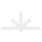 Ekena Millwork Kennewick Architectural Grade PVC Gable Bracket, 84"W x 38 1/2"H x 2"D x 6"F, 11/12 Pitch GBP084X39X0206KEN00 - alternate 4